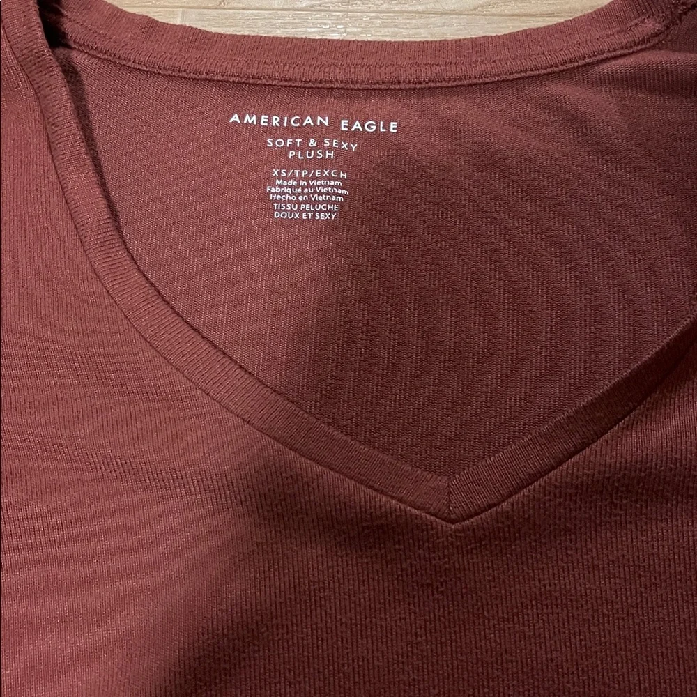Women's Long Sleeve Top in Rust - Picture 3 of 3
